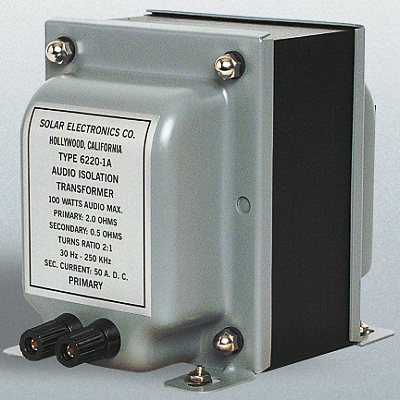 Solar 6220-1A Audio Isolation Transformer